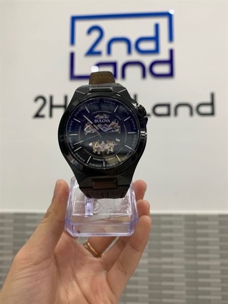 Đồng hồ cơ Bulova Automatic 98A237 - 46mm - Màu đen - Ngoại hình: 98% - Box