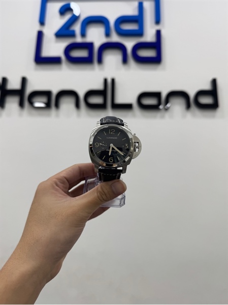 Đồng hồ cơ chế tác Panerai Luminor - 44mm - Màu bạc dây đen - Ngoại hình 97% - Body