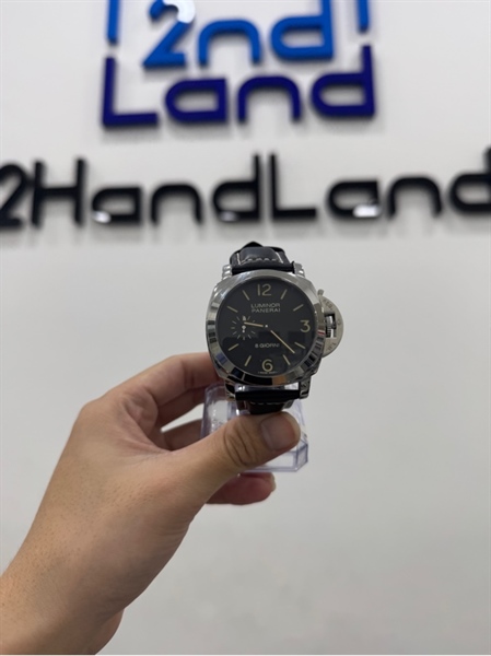 Đồng hồ cơ chế tác Panerai Luminor 8 Giorni - 44mm - Màu bạc dây đen - Ngoại hình 97% - Body