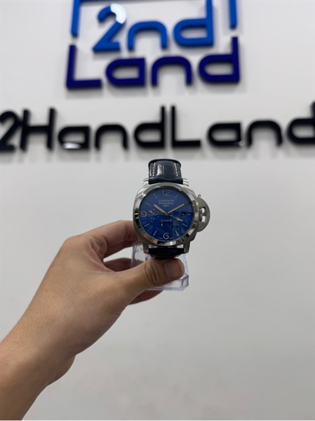 Đồng hồ cơ chế tác Panerai Luminor GTM - 44mm - Màu bạc dây xanh - Ngoại hình 97% - Body