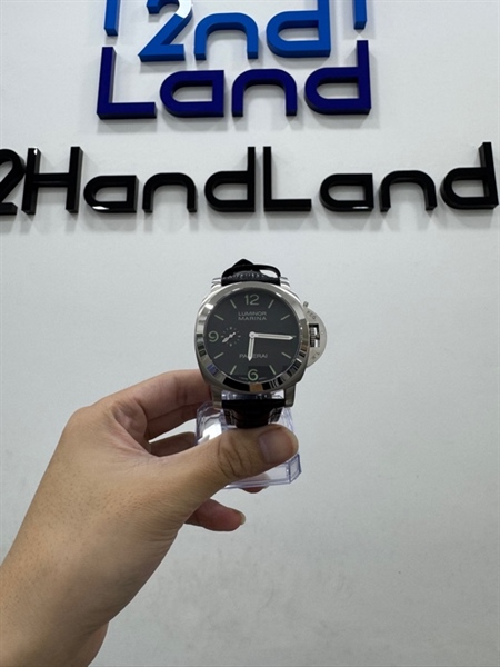 Đồng hồ cơ chế tác Panerai Luminor Marina - 44mm - Màu bạc dây đen - Ngoại hình 97% - Body