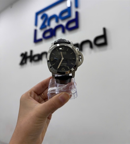 Đồng hồ cơ chế tác Panerai Luminor Marina Automatic - 44mm - Màu bạc dây đen - Ngoại hình 97% - Body