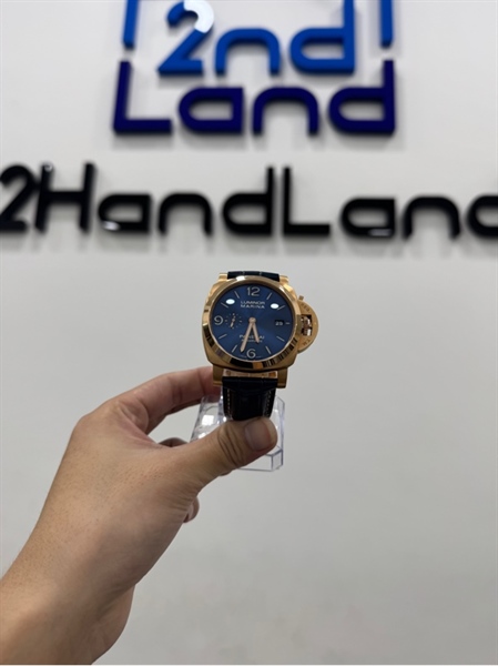 Đồng hồ cơ chế tác Panerai Luminor Marina Automatic - 44mm - Màu đồng dây xanh - Ngoại hình 97% - Body