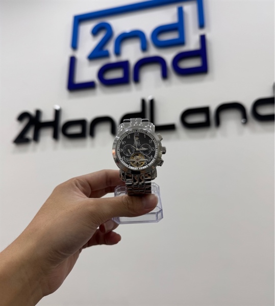 Đồng hồ cơ JHarrison Automatic Watch JH-008 - 41mm - Màu bạc - Ngoại hình 97% - Body