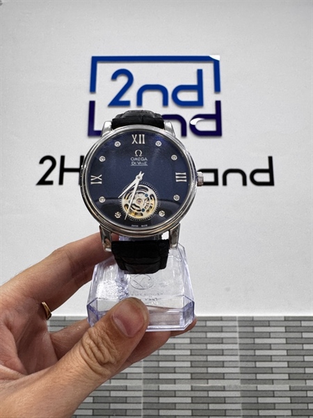 Đồng hồ cơ Omega Deville - Hàng chế tác - Màu bạc - Ngoại hình: 98% - Kính trầy - Body