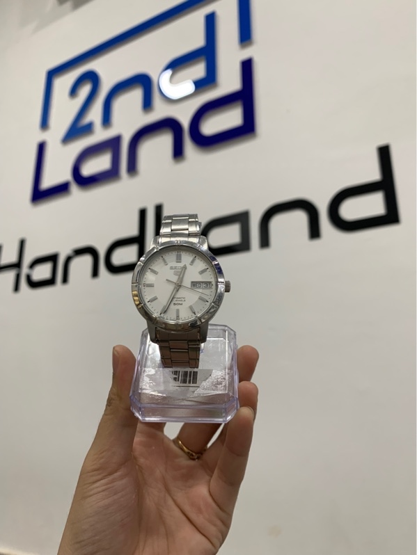 Đồng hồ cơ Seiko 5 Automatic SNK899K1 - Màu bạc - Ngoại hình: 97% - Body