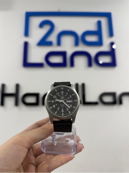 Đồng hồ cơ Seiko 5 Sports SNZG15K1-7536-0350 - 42mm - Màu bạc - Ngoại hình 98% - Trầy viền , tróc da - Body