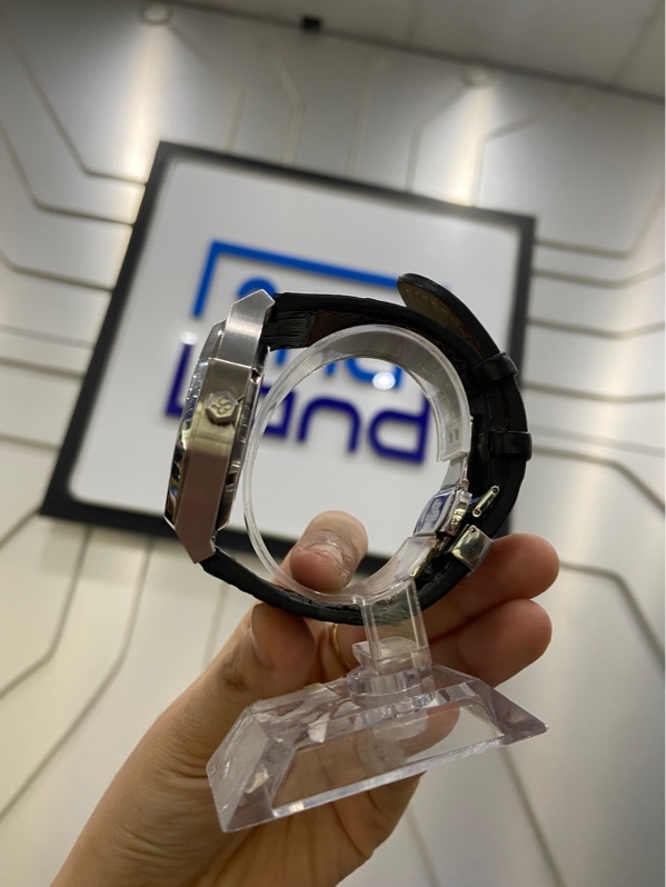 Đồng hồ cơ SR Watch SG19191..4101 - Size 42mm - Màu bạc - Ngoại hình: 98% - Dây da già - Body