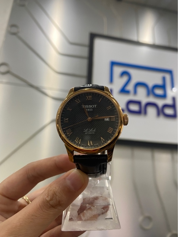 Đồng Hồ Cơ TISSOT 1853 Automatic - T41.5.423.53 - 39.3 mm - Màu vàng - Ngoại hình: 98% - Ngã màu, dây da cũ - Body