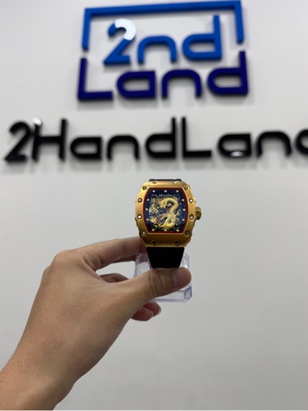 Đồng hồ cơ tự động cao cấp RM Luxury Gold Dragon Pintime - Màu vàng - Ngoại hình 97% - Body