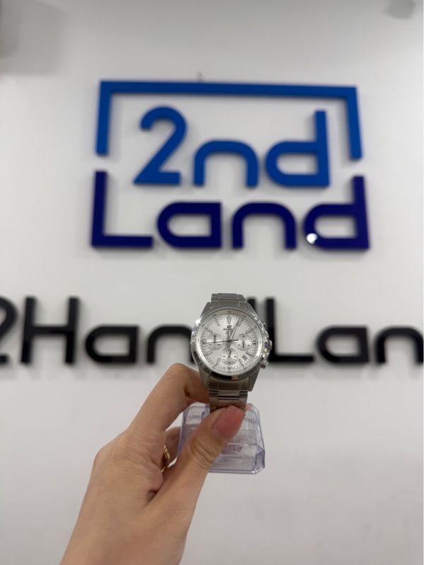 Đồng hồ Edifice Casio EFR-527D-7AVUDF - Màu bạc - Ngoại hình 97.5% - trầy xước nhẹ - Kèm box