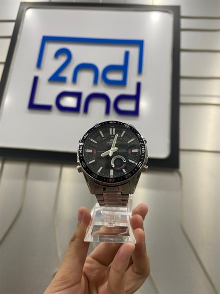 Đồng hồ Edifice Casio - EFV-C100 - Màu bạc - Ngoại hình: 97% - Màn trầy xước nhẹ - Body