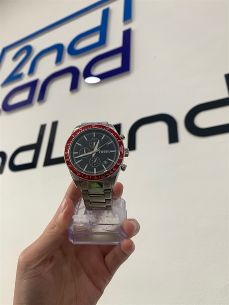 Đồng hồ Fossil BQ2086 - Màu bạc đỏ - Ngoại hình: 97% - Body