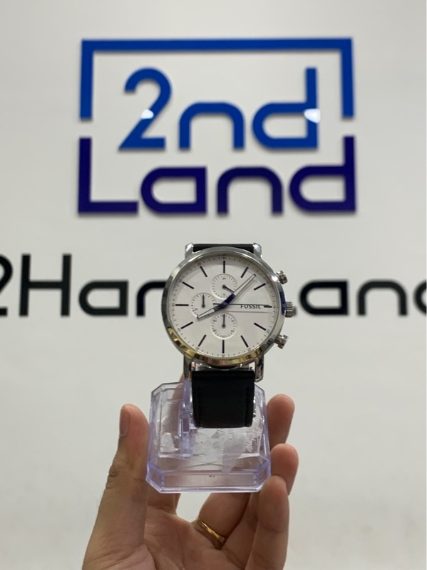 Đồng hồ Fossil Bq2327ie - 42mm - Màu trắng - Ngoại hình: 97% - Mặt trầy - Body