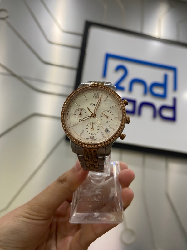 Đồng hồ Fossil - ES5279I - 35mm - Màu bạc phối vàng hồng - Ngoại hình: 98% - Body