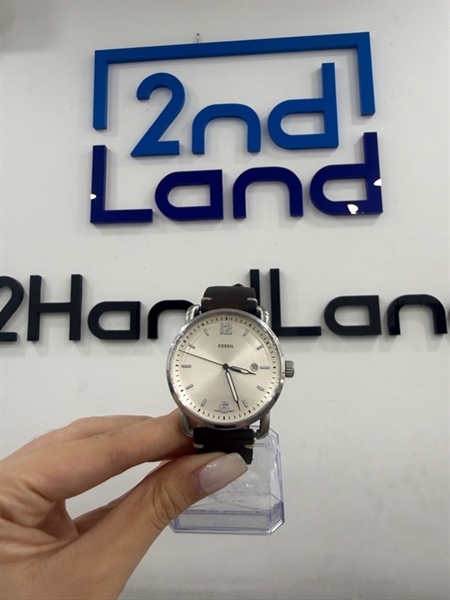 Đồng hồ Fossil FS5275 - 44mm - Màu bạc - Ngoại hình 97% - Kính trầy , viền trầy , dây hư - Body