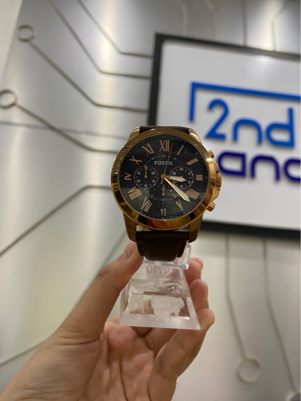 Đồng hồ Fossil Grant Chronograph mẫu FS5068 - Màu vàng - Ngoại hình: 98% - Body