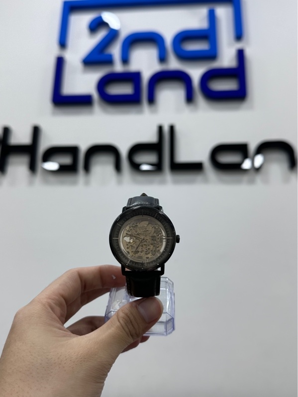 Đồng hồ Fossil ME3163 - 42 mm - Màu đen - Ngoại hình: 97% - Mặt kính trầy dây trầy , Đã thay dây da - Body