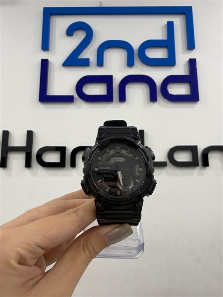 Đồng hồ G-Shock AEQ-110W-1BV - Màu đen - Ngoại hình 97% - Kính trầy nhiều - Body