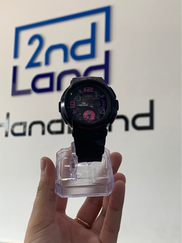 Đồng hồ G-Shock Baby G BGA-190 - Màu tím đen - Ngoại hình: 98% - Box