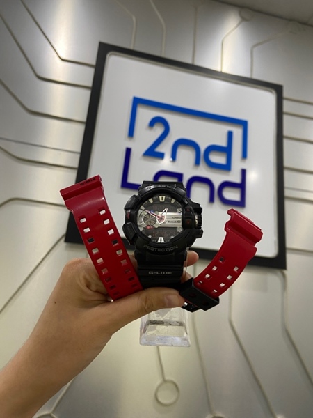 Đồng hồ G-Shock GBA-400-4A - Màu đỏ - Ngoại hình: 97% - Thay vỏ + thay dây, còn vỏ dây zin - Kèm Box