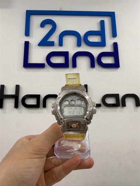 Đồng hồ G-Shock GM-6900SCM-1 - Màu bạc - Ngoại hình 97% - Ố vàng - Body