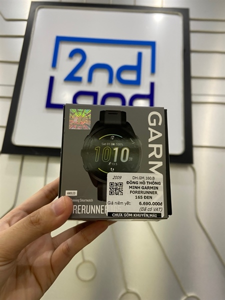 Đồng hồ Garmin Forerunner 165 - Màu đen - Ngoại hình: 98% - FullBox