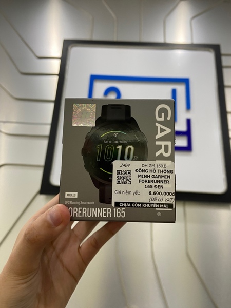 Đồng hồ Garmin Forerunner 165 - Màu đen - Ngoại hình: 98% - Kèm Box