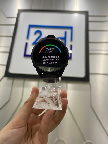 Đồng hồ Garmin Forerunner 165 - Màu đen - Ngoại hình: 98% - Không sạc