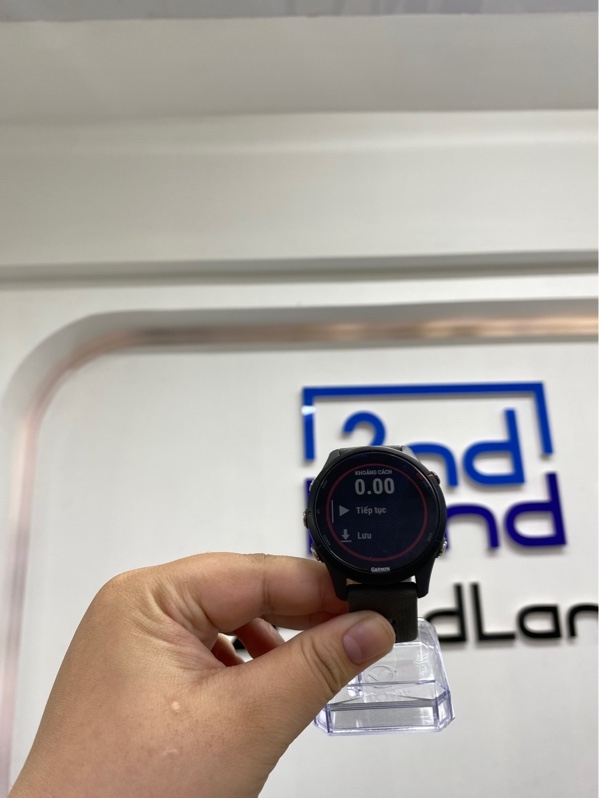 Đồng hồ Garmin Forerunner 255 - 41mm - Màu xám - Ngoại hình 98% - Có tiếng việt - Kèm sạc, box