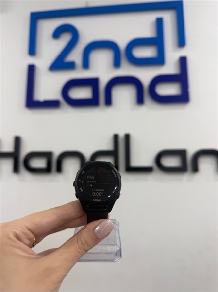 Đồng hồ Garmin Forerunner 265s - Màu đen - Ngoại hình 97% - Kính trầy nặng - Kèm sạc