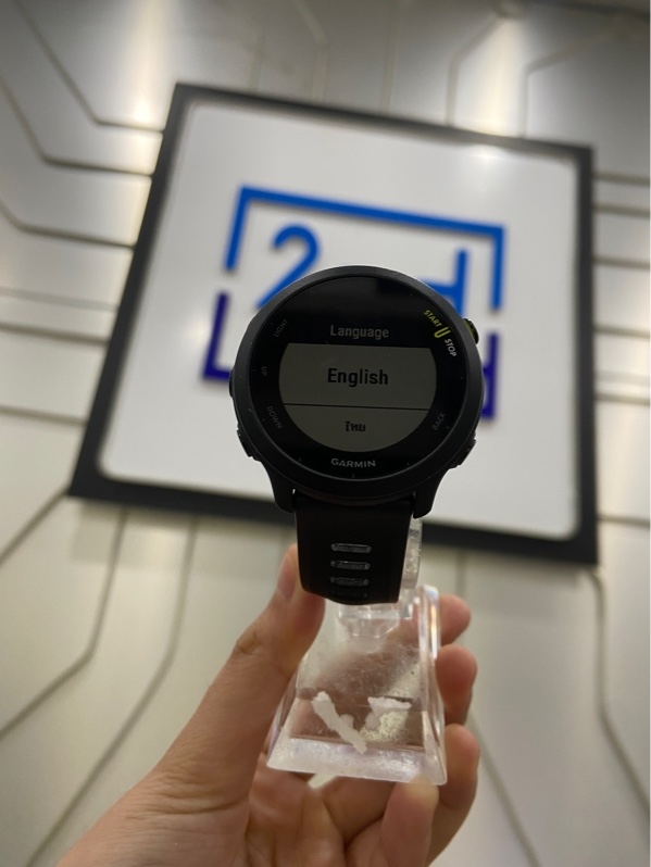 Đồng hồ Garmin Forerunner 55 - Màu đen - Ngoại hình: 97.5% - Kèm sạc