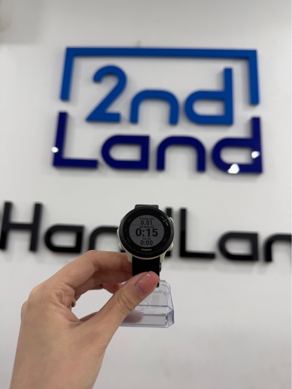 Đồng hồ Garmin Forerunner 55 - Màu trắng đen - Ngoại hình 97% - trầy xước nhẹ - Kèm sạc