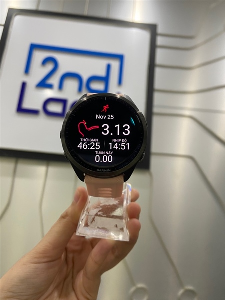 Đồng hồ Garmin Forerunner 965 - Màu đen - Ngoại hình: 98% - FullBox + dây dự phòng