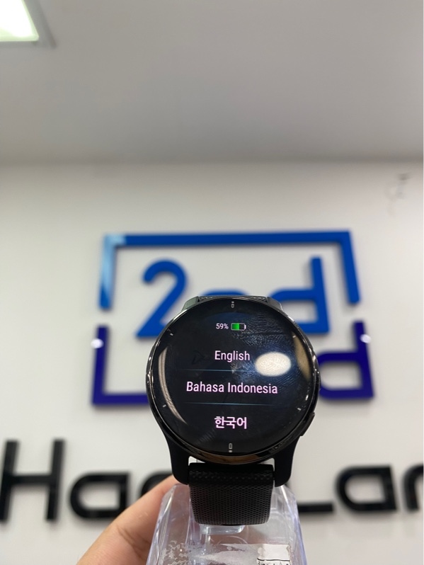 Đồng hồ Garmin Venu 2 Plus - Màu đen - Ngoại hình: 98% - Kèm sạc