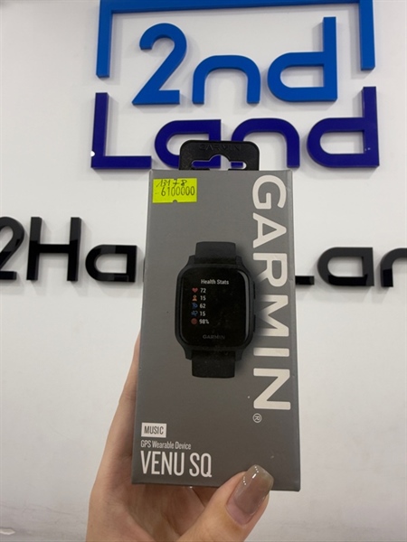 Đồng hồ Garmin Venu SQ - có Tiếng Việt - GPS - Màu đen - Ngoại hình 97% - Màn trầy , hở màn - Box , sạc