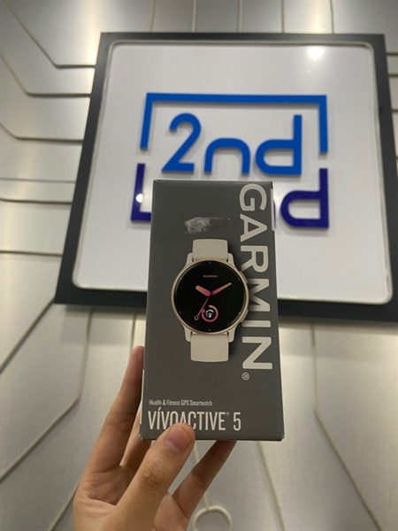 Đồng hồ Garmin VivoActive 5 - Màu trắng - Ngoại hình: 99% - OpenBox
