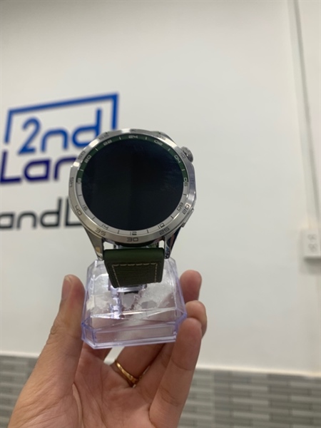 Đồng hồ Huawei Watch GT4 - Màu xanh - Ngoại hình: 98% - Màn trầy mèo - Body, kèm sạc