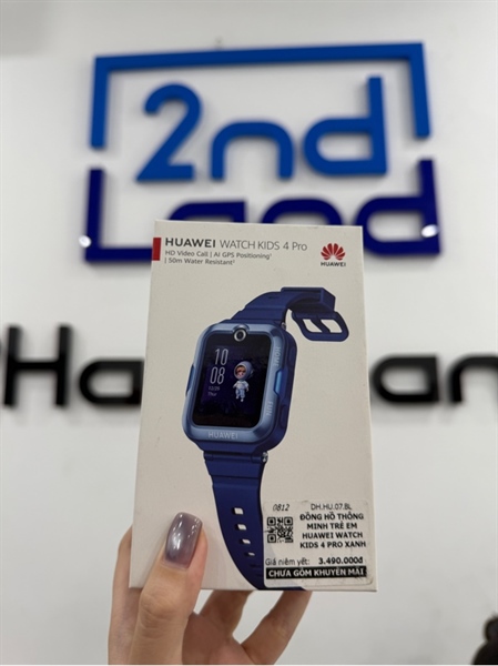 Đồng hồ Huawei Watch Kids 4 pro - Màu xanh - Ngoại hình 98% - Kính xước nhiều - FullBox