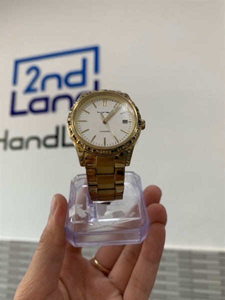 Đồng hồ Korlex KS019-01 - Màu vàng - Ngoại hình: 97% - Rớt vài hạt đính đá - Body, kèm mắt nối