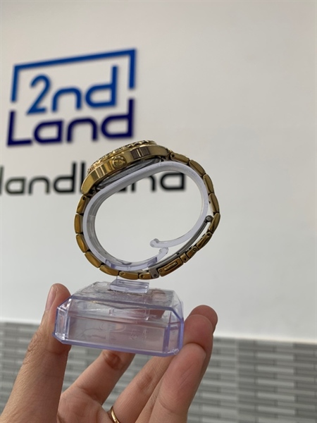 Đồng hồ Korlex KS019-01 - Màu vàng - Ngoại hình: 97% - Rớt vài hạt đính đá - Body, kèm mắt nối 2