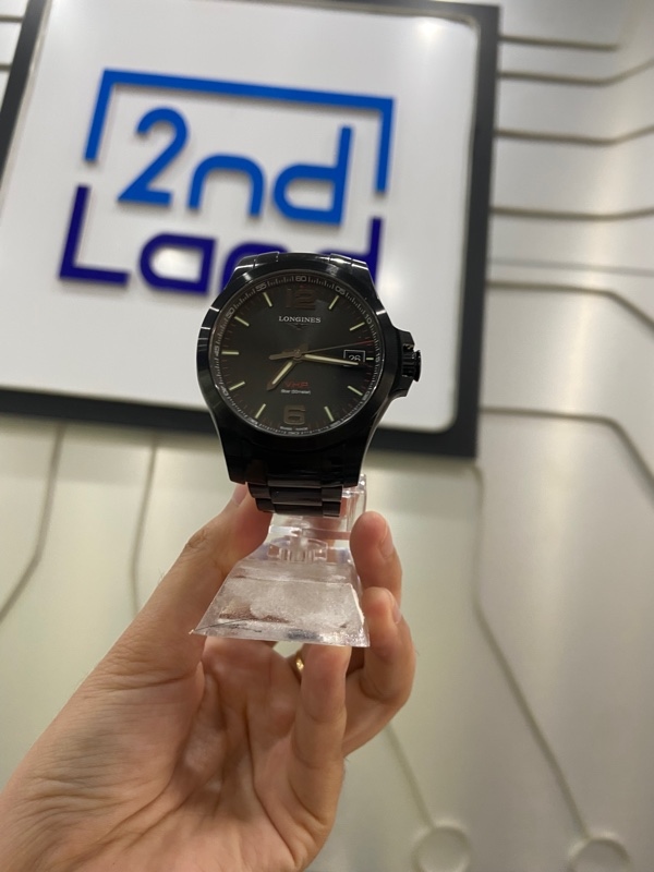 Đồng hồ Longines Conquest V.H.P L3.716.2.56.6 - 41mm - Màu đen - Ngoại hình: 97% - Kèm túi chống sốc