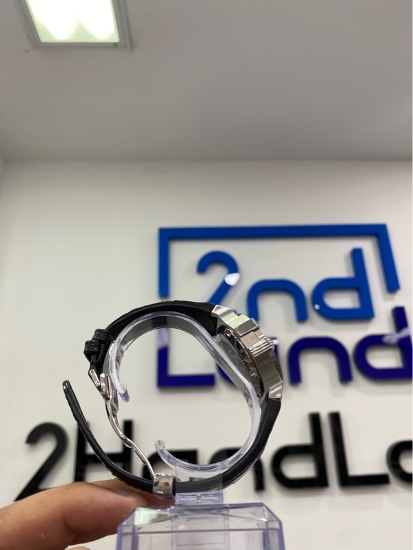 Đồng hồ Maserati Potenza Automatic Skeleton - 35mm - Màu bạc - Ngoại hình: 97% - Cấn trầy viền, da cá sấu nức nhẹ - Kèm Box - 2 dây cao su