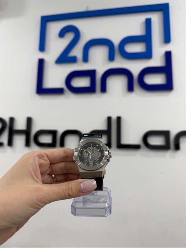 Đồng hồ Maserati Potenza R8821108031 - Màu bạc - Ngoại hình 97% - Cót yếu - Kèm box