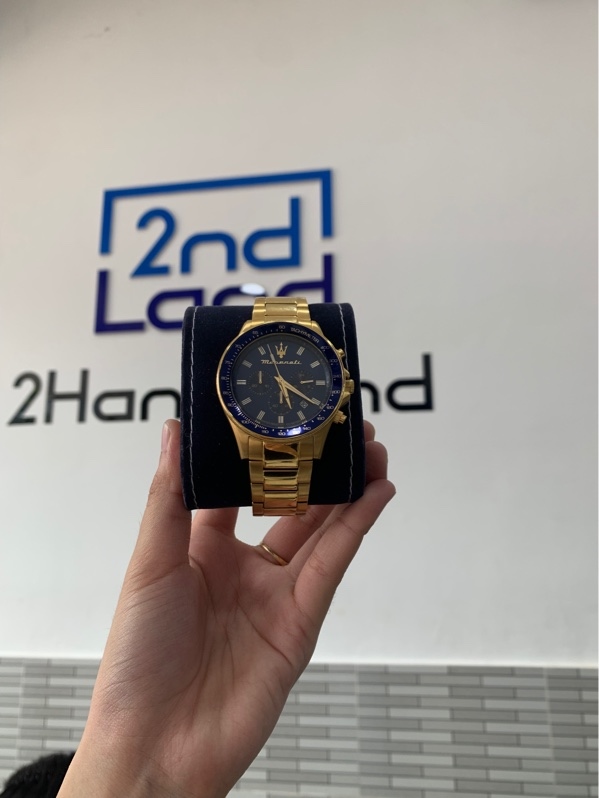 Đồng hồ Maserati Sfida - Màu vàng - Ngoại hình: 98% - Box