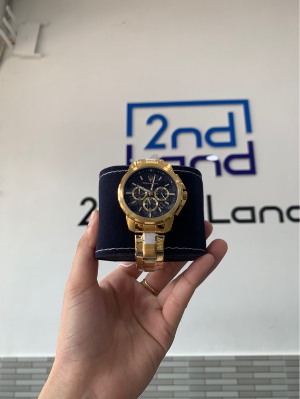 Đồng hồ Maserati Successo Chronograph - Màu vàng - Ngoại hình: 99% - Box