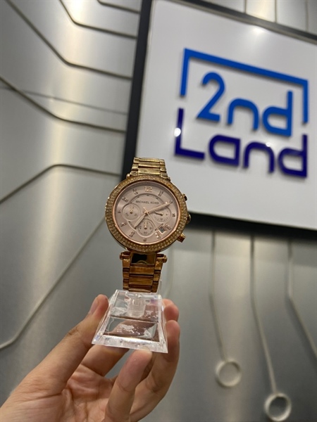 Đồng hồ Michael Kor Parker Chronograbh Watch MK5774 - Màu gold - Ngoại hình: 98% - Body