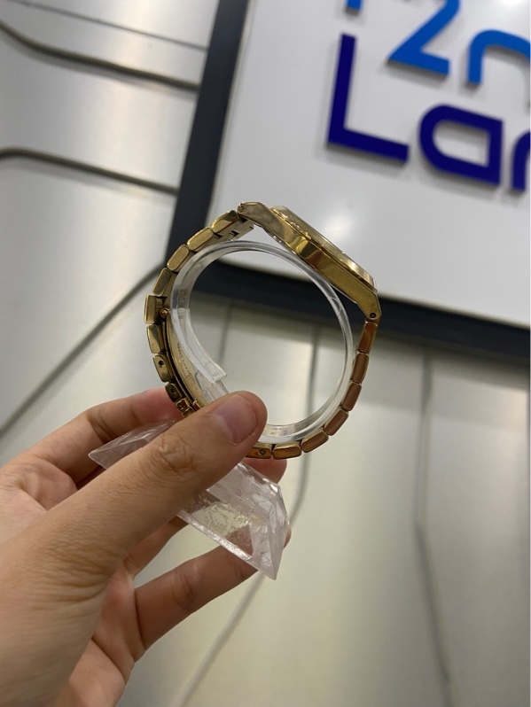 Đồng hồ Michael Kors Channing Gold-Tone Stainless Steel MK6623 - 36mm - Màu vàng - Ngoại hình: 97% - Xước sườn, lưng, dây đeo - Body