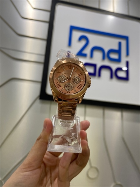 Đồng hồ Michael Kors Mini Alek Pave Watch/36mm - Màu hồng - Ngoại hình: new openbox - FullBox