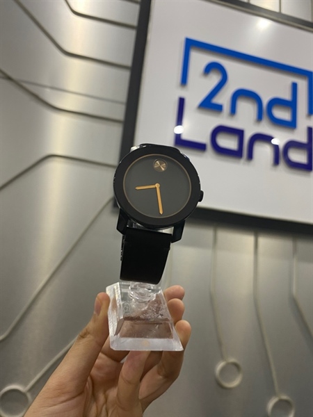 Đồng hồ Movado 3600297 Men Bold Black Quartz Watch/42mm - Không chống nước - Màu đen - Ngoại hình: 97% - Body - Lệch Logo